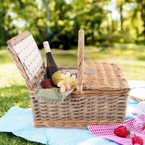 Piknikový kôš s textilnou vsadkou