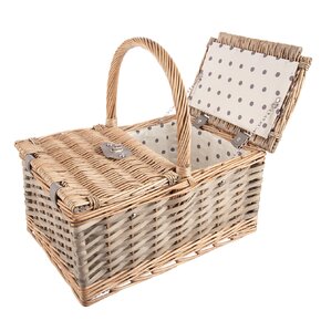 Piknikový kôš s textilnou vsadkou