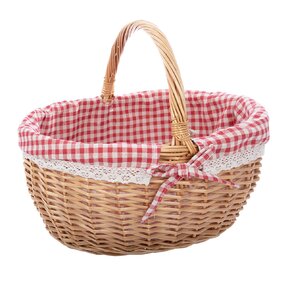 Piknikový kôš s textilnou vsadkou KÁRO