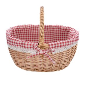 Piknikový kôš s textilnou vsadkou KÁRO