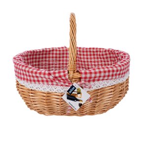 Piknikový kôš s textilnou vsadkou KÁRO