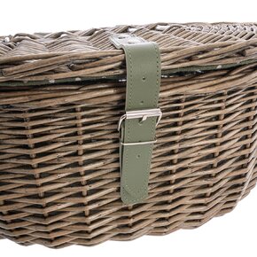 Piknikový kôš s vekom a textilnou vsadkou VERDE