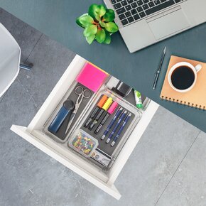 Košík-organizér GREY 24x16,2x4,8 cm