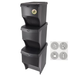 Odpadkový kôš na triedený odpad 3x22 l