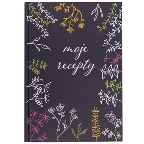 Kniha na recepty LÚKA modrá