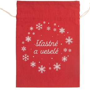 Zaťahovacie vrecko Vianoce 35,5x26 cm