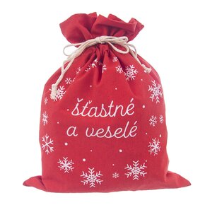 Zaťahovacie vrecko Vianoce 35,5x26 cm