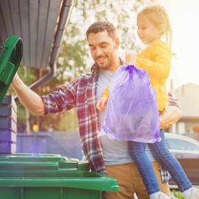 Vrecko na odpad zaťahovací levanduľa 60 l/10 ks