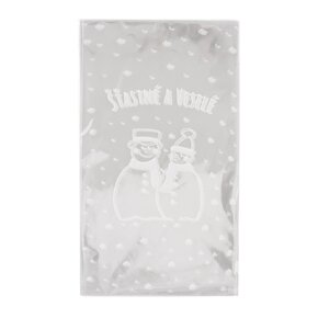 Darčekové vrecko SNEHULÁK 35x20 cm 100 ks