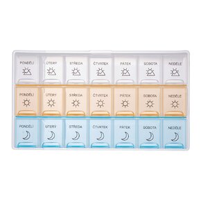 Organizér na lieky týždenný 3 sekcie