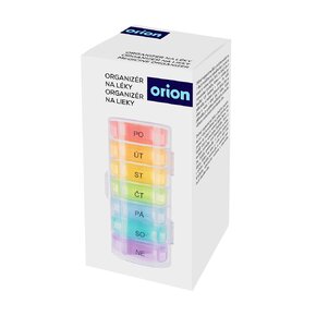 Organizér na lieky týždenný 2 sekcie s obalom