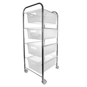 Regál s kolieskami 4 poschodia