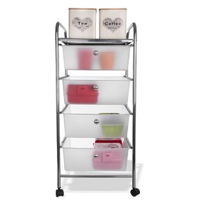 Komoda s kolieskami 4 poschodia