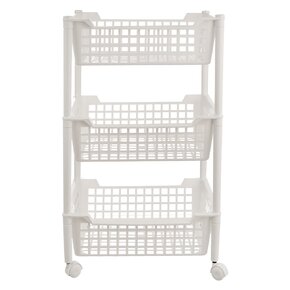 Regál s kolieskami 3 poschodia