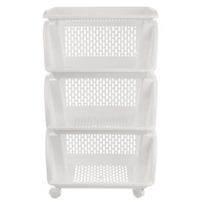 Regál s kolieskami Chico 3 poschodia