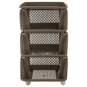 Regál s kolieskami Chico 3 poschodia