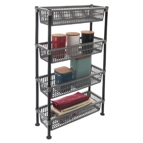 Regál GREY 4 poschodia