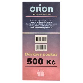 Dárkový poukaz Orion 500 Kč