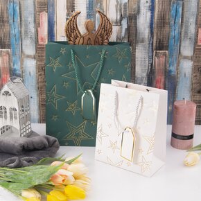 Darčeková taška hviezda 18x10x23 cm