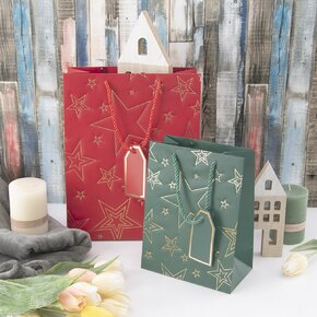 Darčeková taška hviezda 26x12x32 cm