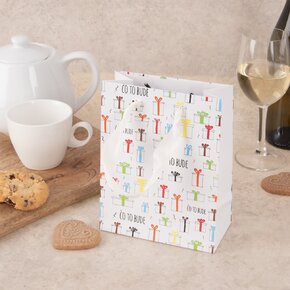 Darčeková taška Čo to bude 14x7x18 cm