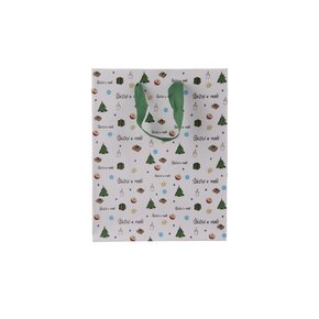 Darčeková taška Šťastné a veselé 18x10x23 cm