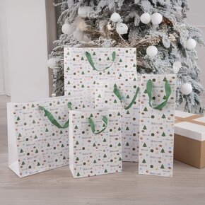 Darčeková taška Šťastné a veselé 26x12x32 cm