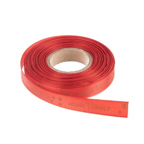 Vianočná stuha Veselé Vianoce 25 m