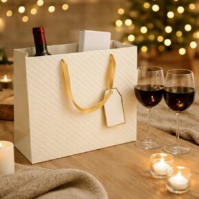 Darčeková taška quilt 31x12x26 cm