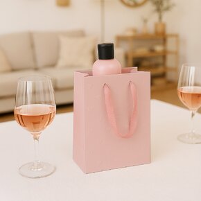 Darčeková taška vytlačované srdiečka 18x10x23 cm