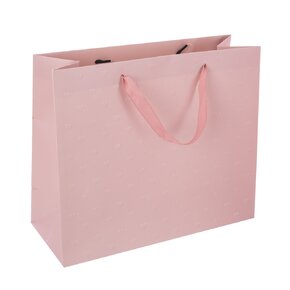 Darčeková taška vytlačované srdiečka 31x12x26 cm