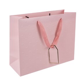 Darčeková taška vytlačované srdiečka 31x12x26 cm