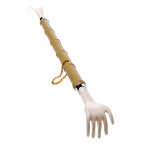 Obúvacia lyžica na topánky so škrabátkom