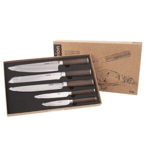 Kuchynský nôž WOODEN sada 5 ks