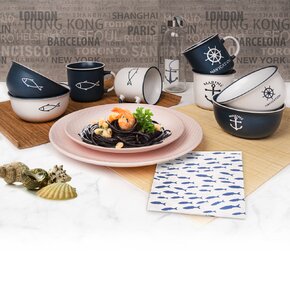 Servírovací obrúsky Modré rybičky SEA