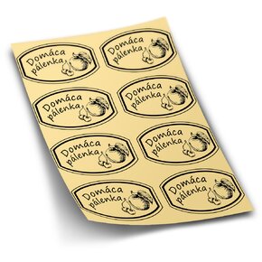 Samolepky na fľaše Domáca pálenka