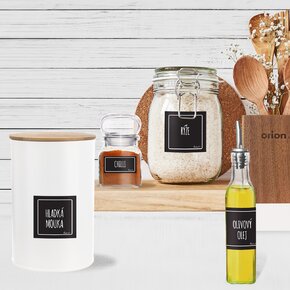 Samolepky na dózy BLACK