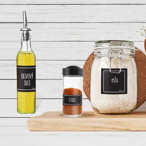 Samolepky na dózy BLACK