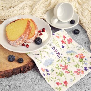 Servírovacie obrúsky kvety