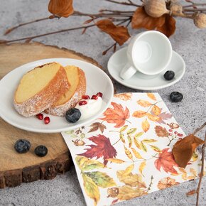 Servírovacie obrúsky jesenné lístie