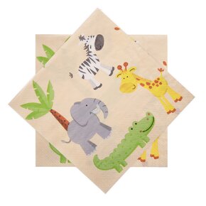 Servírovacie obrúsky zoo