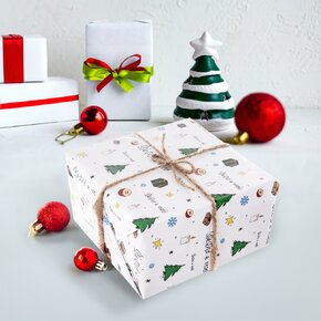 Vianočný baliaci papier Šťastné a veselé 500x70 cm