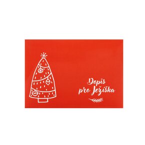 Papierová obálka Dopis pro Ježíška s listom