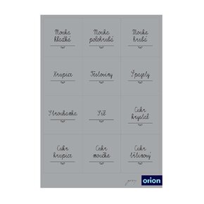 Samolepky na dózy GREY