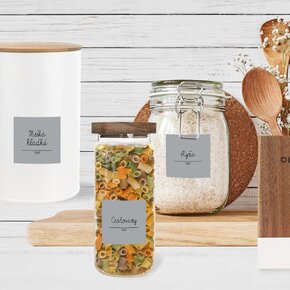 Samolepky na dózy GREY