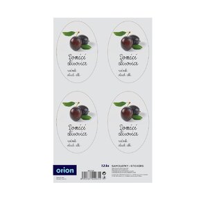 Samolepky na fľaše Domácí slivovica