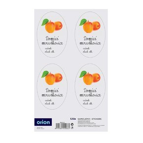 Samolepky na fľaše Domáca marhuľovica