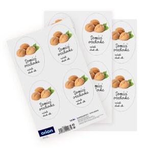 Samolepky na fľaše Domáca orechovka