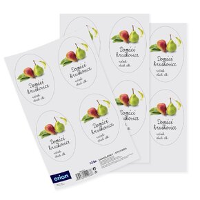 Samolepky na fľaše Domáca hruškovica 