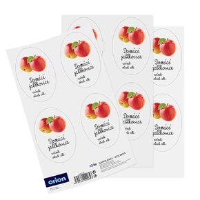 Samolepky na fľaše Domáca jablkovica